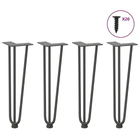Patas de mesa tipo horquilla 4 uds acero macizo antracita 42 cm von , Tischbeine - Ref: Foro24-4012442, Preis: 49,55 €, Rabat...