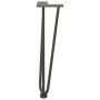 Patas de mesa tipo horquilla 4 uds acero macizo antracita 42 cm by , Table legs - Ref: Foro24-4012442, Price: 49,55 €, Discou...