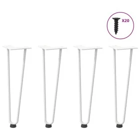 Patas de mesa tipo horquilla 4 uds acero macizo blanco 42 cm von , Tischbeine - Ref: Foro24-4012421, Preis: 48,58 €, Rabatt: %