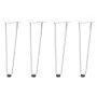 Patas de mesa tipo horquilla 4 uds acero macizo blanco 42 cm von , Tischbeine - Ref: Foro24-4012421, Preis: 48,58 €, Rabatt: %
