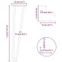 Patas de mesa tipo horquilla 4 uds acero macizo blanco 42 cm von , Tischbeine - Ref: Foro24-4012421, Preis: 48,58 €, Rabatt: %
