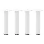 Patas para mesa de centro 4 uds acero blanco 30-32 cm by , Table legs - Ref: Foro24-4012449, Price: 36,78 €, Discount: %