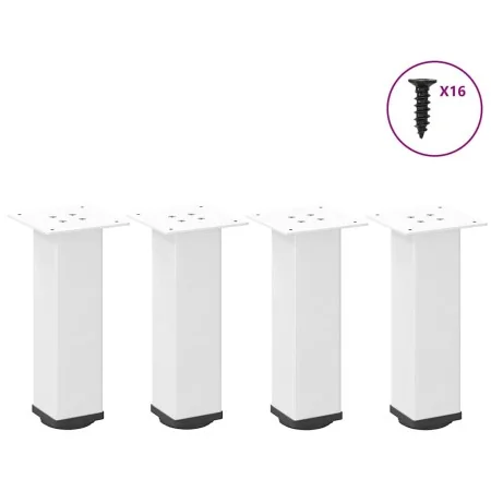 Patas para mesa de centro 4 uds acero blanco 30-32 cm by , Table legs - Ref: Foro24-4012461, Price: 59,05 €, Discount: %