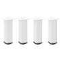 Patas para mesa de centro 4 uds acero blanco 30-32 cm by , Table legs - Ref: Foro24-4012461, Price: 59,05 €, Discount: %