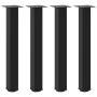 Patas para mesa de centro 4 uds acero negro 72-74 cm by , Table legs - Ref: Foro24-4012468, Price: 89,06 €, Discount: %