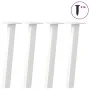 Patas para mesa de centro 4 uds acero blanco 42 cm by , Table legs - Ref: Foro24-4012489, Price: 41,21 €, Discount: %