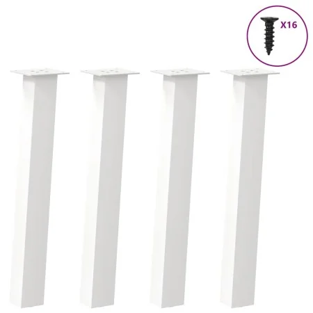 Patas para mesa de centro 4 uds acero blanco 72 cm by , Table legs - Ref: Foro24-4012505, Price: 84,06 €, Discount: %