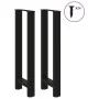 Patas de mesa de centro acero negro 2 uds 50x(100-101) cm de , Patas para mesas - Ref: Foro24-4013340, Precio: 131,30 €, Desc...