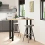 Patas de mesa de centro acero negro 2 uds 60x(110-111) cm by , Table legs - Ref: Foro24-4013356, Price: 161,32 €, Discount: %