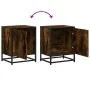 Mesitas noche 2 uds madera ingeniería roble ahumado 40x31x50 cm de , Mesitas de noche - Ref: Foro24-848714, Precio: 64,17 €, ...