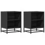 Mesitas de noche 2uds madera ingeniería negro 40x31x50 cm metal von , Nachttische - Ref: Foro24-848700, Preis: 63,77 €, Rabat...