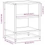 Mesitas de noche 2uds madera ingeniería negro 40x31x50 cm metal von , Nachttische - Ref: Foro24-848700, Preis: 63,77 €, Rabat...