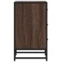 Mesita noche madera ingeniería roble marrón 40x34,5x60cm metal von , Nachttische - Ref: Foro24-848723, Preis: 62,39 €, Rabatt: %