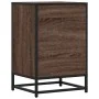 Mesita noche madera ingeniería roble marrón 40x34,5x60cm metal von , Nachttische - Ref: Foro24-848723, Preis: 62,39 €, Rabatt: %