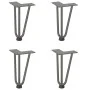 Patas mesa tipo horquilla 4 uds acero macizo acero natural 20cm de , Patas para mesas - Ref: Foro24-4012435, Precio: 34,67 €,...