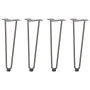 Patas mesa tipo horquilla 4uds acero macizo acero natural 42 cm by , Table legs - Ref: Foro24-4012423, Price: 46,49 €, Discou...