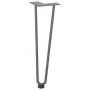 Patas mesa tipo horquilla 4uds acero macizo acero natural 42 cm by , Table legs - Ref: Foro24-4012423, Price: 46,49 €, Discou...