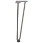 Patas mesa tipo horquilla 4uds acero macizo acero natural 42 cm by , Table legs - Ref: Foro24-4012423, Price: 46,49 €, Discou...