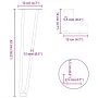 Patas mesa tipo horquilla 4uds acero macizo acero natural 42 cm by , Table legs - Ref: Foro24-4012423, Price: 46,49 €, Discou...