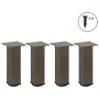 Patas para mesa de centro 4 uds acero acero natural 30-32 cm by , Table legs - Ref: Foro24-4012463, Price: 65,81 €, Discount: %