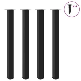 Patas para mesa de centro 4 uds acero negro 110-112 cm von , Tischbeine - Ref: Foro24-4012480, Preis: 138,50 €, Rabatt: %