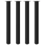 Patas para mesa de centro 4 uds acero negro 110-112 cm by , Table legs - Ref: Foro24-4012480, Price: 123,27 €, Discount: %