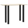 Patas para mesa de centro 4 uds acero negro 110-112 cm by , Table legs - Ref: Foro24-4012480, Price: 123,27 €, Discount: %