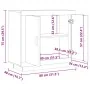 Aparador de madera contrachapada envejecida 80x40x75 cm by , Sideboards - Ref: Foro24-856862, Price: 86,76 €, Discount: %