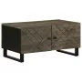 Mesa de centro madera maciza de mango negra 80x50x40 cm by , Coffee table - Ref: Foro24-4017689, Price: 107,24 €, Discount: %