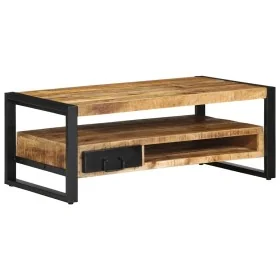 Mesa de centro de madera maciza de mango rugosa 90x50x36 cm von , Couchtisch - Ref: Foro24-4013557, Preis: 203,70 €, Rabatt: %