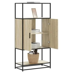Aparador alto madera de ingeniería y metal Sonoma 68x35x139 cm von , Sideboards - Ref: Foro24-849040, Preis: 103,83 €, Rabatt: %