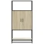 Aparador alto madera de ingeniería y metal Sonoma 68x35x139 cm by , Sideboards - Ref: Foro24-849040, Price: 93,75 €, Discount: %
