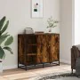 Aparador madera de ingeniería roble ahumado 92x35x76 cm de , Aparadores - Ref: Foro24-849021, Precio: 108,61 €, Descuento: %