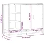 Aparador madera de ingeniería roble ahumado 92x35x76 cm de , Aparadores - Ref: Foro24-849021, Precio: 108,61 €, Descuento: %