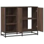 Aparador de madera de ingeniería marrón roble 92x35x76 cm by , Sideboards - Ref: Foro24-849023, Price: 116,18 €, Discount: %