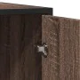 Aparador de madera de ingeniería marrón roble 92x35x76 cm by , Sideboards - Ref: Foro24-849023, Price: 116,18 €, Discount: %