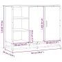 Aparador de madera de ingeniería marrón roble 92x35x76 cm by , Sideboards - Ref: Foro24-849023, Price: 116,18 €, Discount: %