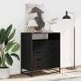 Cajonera de madera contrachapada negro 70x41x83,5 cm de , Cajoneras - Ref: Foro24-849089, Precio: 120,71 €, Descuento: %