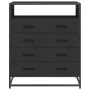 Cajonera de madera contrachapada negro 70x41x83,5 cm de , Cajoneras - Ref: Foro24-849089, Precio: 120,71 €, Descuento: %