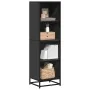 Estantería madera ingeniería negra 40x35x139 cm de , Librerías y estanterías - Ref: Foro24-849124, Precio: 79,80 €, Descuento: %