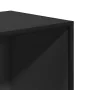 Estantería madera ingeniería negra 40x35x139 cm de , Librerías y estanterías - Ref: Foro24-849124, Precio: 79,80 €, Descuento: %