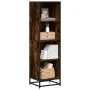 Estantería madera ingeniería color roble ahumado 40x35x139 cm by , Bookcases and shelves - Ref: Foro24-849126, Price: 75,17 €...