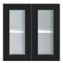 Armario de pared para cocina con puerta de cristal Porto negro von , Küchenschränke - Ref: Foro24-854148, Preis: 68,04 €, Rab...