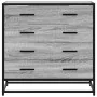 Cajonera de madera contrachapada gris sonoma 70x41x70 cm von , Schubladen - Ref: Foro24-849082, Preis: 113,73 €, Rabatt: %