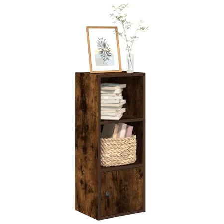 Estantería madera de ingeniería roble ahumado 31x24x77 cm by , Bookcases and shelves - Ref: Foro24-860332, Price: 38,25 €, Di...