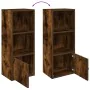 Estantería madera de ingeniería roble ahumado 31x24x77 cm by , Bookcases and shelves - Ref: Foro24-860332, Price: 38,25 €, Di...