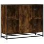 Aparador madera de ingeniería roble ahumado 92x35x76 cm de , Aparadores - Ref: Foro24-849016, Precio: 84,31 €, Descuento: %