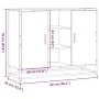 Aparador madera de ingeniería roble ahumado 92x35x76 cm de , Aparadores - Ref: Foro24-849016, Precio: 84,31 €, Descuento: %