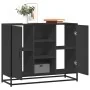 Aparador de madera de ingeniería negro 92x35x76 cm de , Aparadores - Ref: Foro24-849014, Precio: 87,57 €, Descuento: %