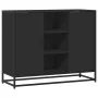 Aparador de madera de ingeniería negro 92x35x76 cm de , Aparadores - Ref: Foro24-849014, Precio: 87,57 €, Descuento: %